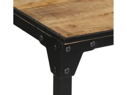 Mesa de bar madera maciza de mango rugoso 110x55x107 cm