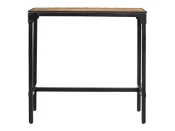 Mesa de bar madera maciza de mango rugoso 110x55x107 cm