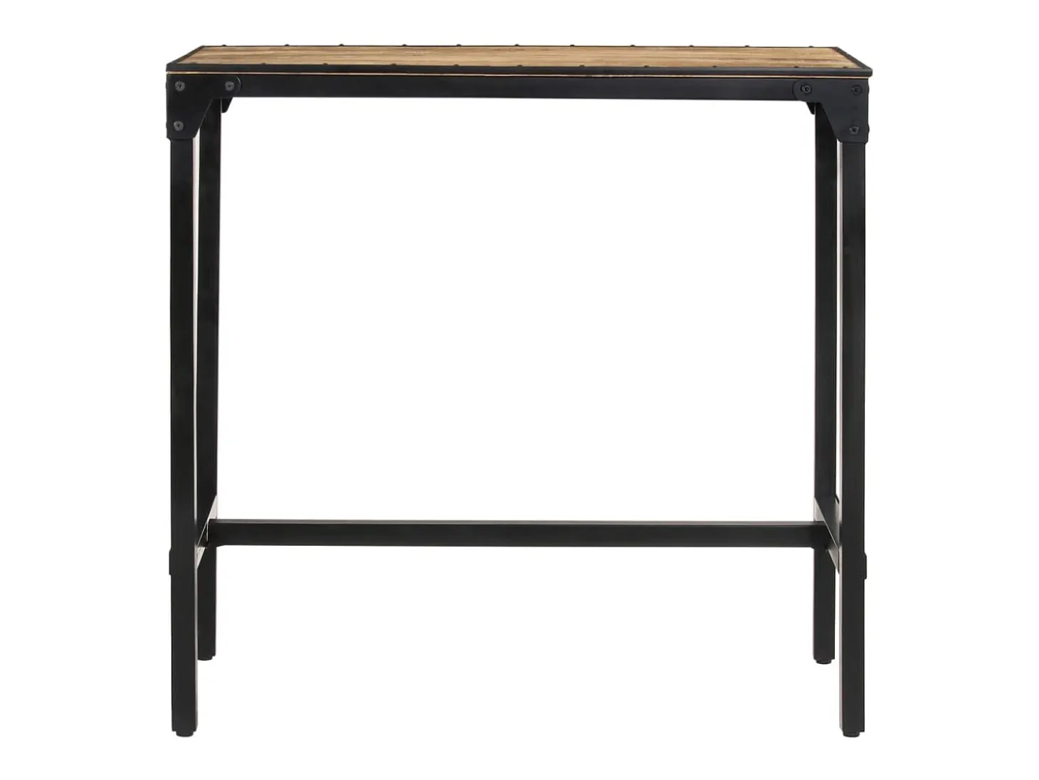 Mesa de bar madera maciza de mango rugoso 110x55x107 cm