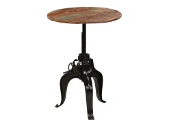 Mesa de bar madera maciza reciclada 75x(76-110) cm ES523861