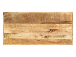 Mesa de bar madera maciza de mango rugosa 120x58x107 cm