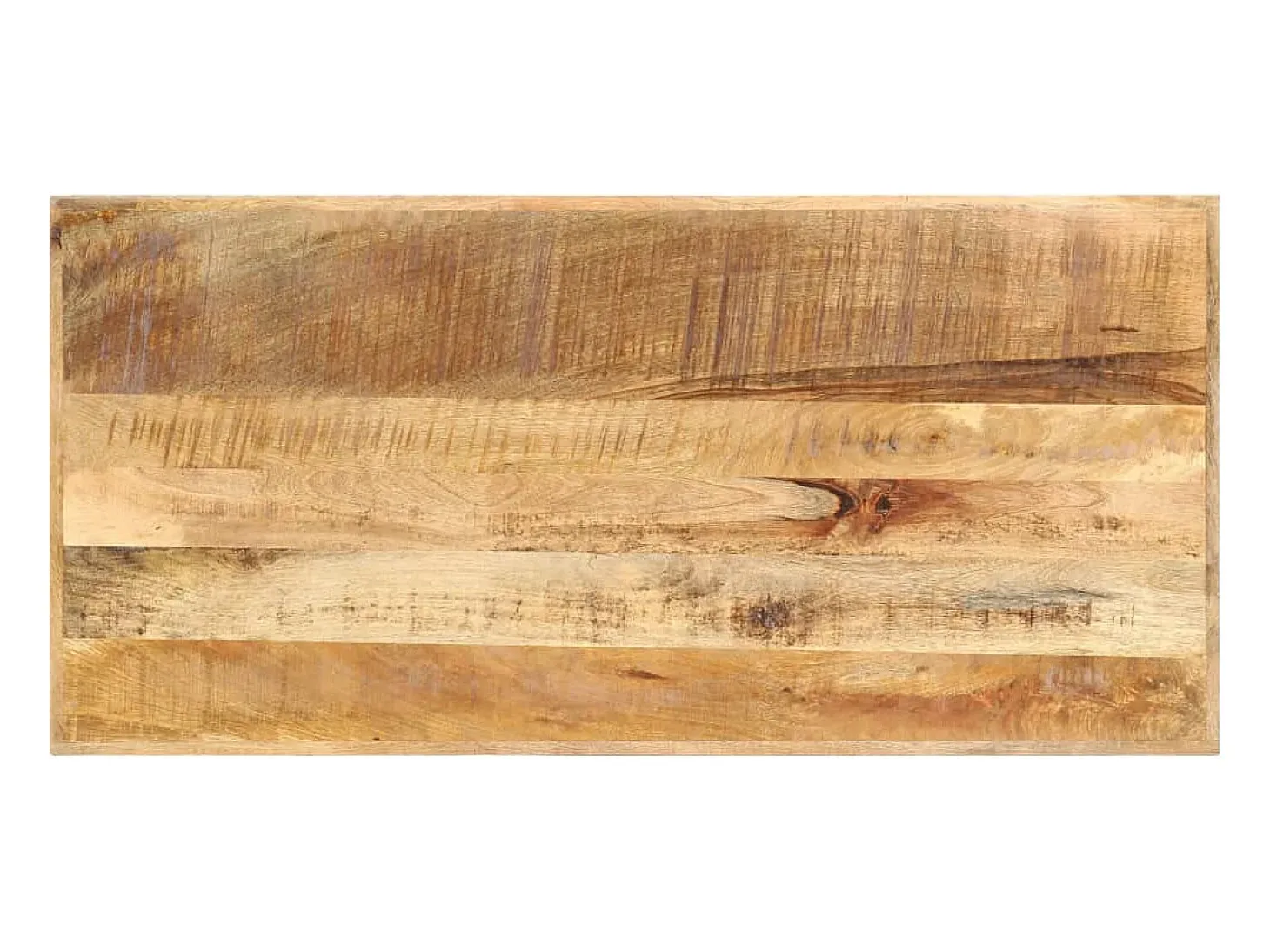 Mesa de bar madera maciza de mango rugosa 120x58x107 cm