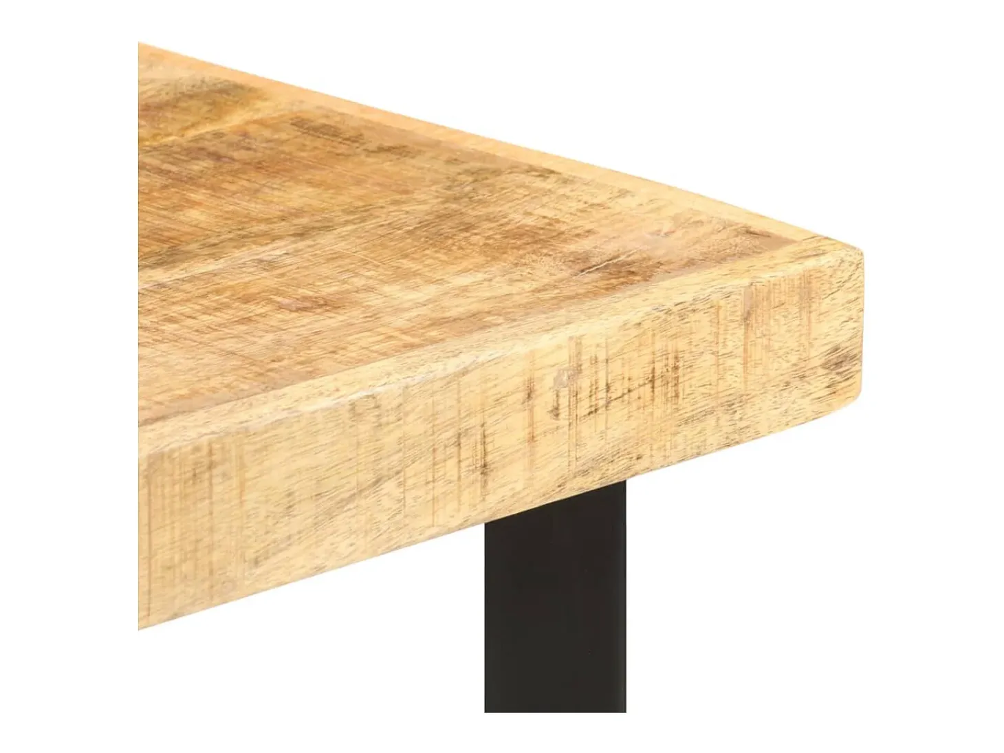 Mesa de bar madera maciza de mango rugosa 60x60x107 cm