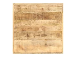 Mesa de bar madera maciza de mango rugosa 60x60x107 cm
