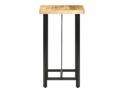Mesa de bar madera maciza de mango rugosa 60x60x107 cm