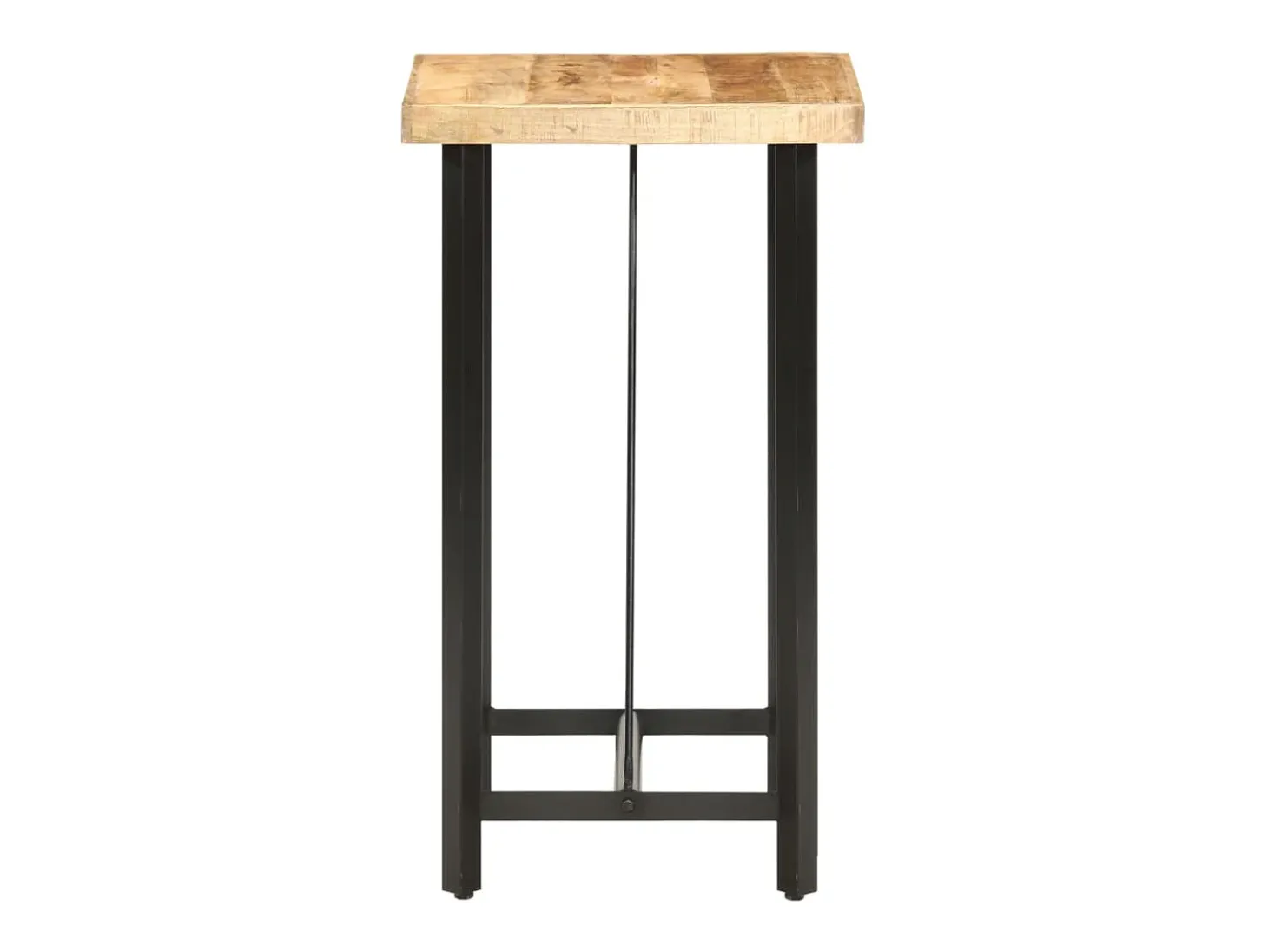 Mesa de bar madera maciza de mango rugosa 60x60x107 cm