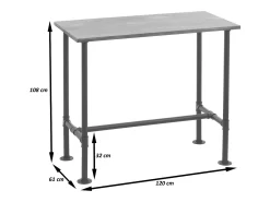 Mesa de bar MCW-N21, marrón