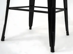 Mesa de bar metálica MCW-A73, negro