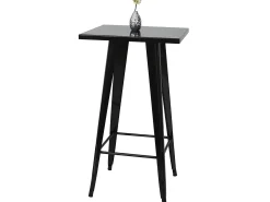 Mesa de bar metálica MCW-A73, negro