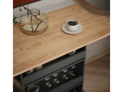 Mesa de bar oro power roble/antracita 110x55x106 repose