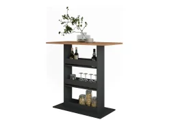 Mesa de bar oro power roble/antracita 110x55x106 repose
