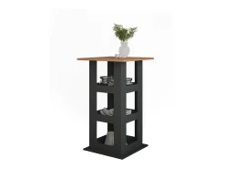 Mesa de bar oro power roble/antracita 65x65x106 repose