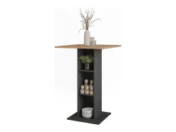 Mesa de bar oro power roble/antracita 75x75x106 repose