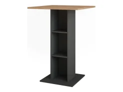 Mesa de bar oro power roble/antracita 75x75x106 repose