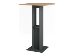 Mesa de bar oro power roble/antracita 65x65x106 repose