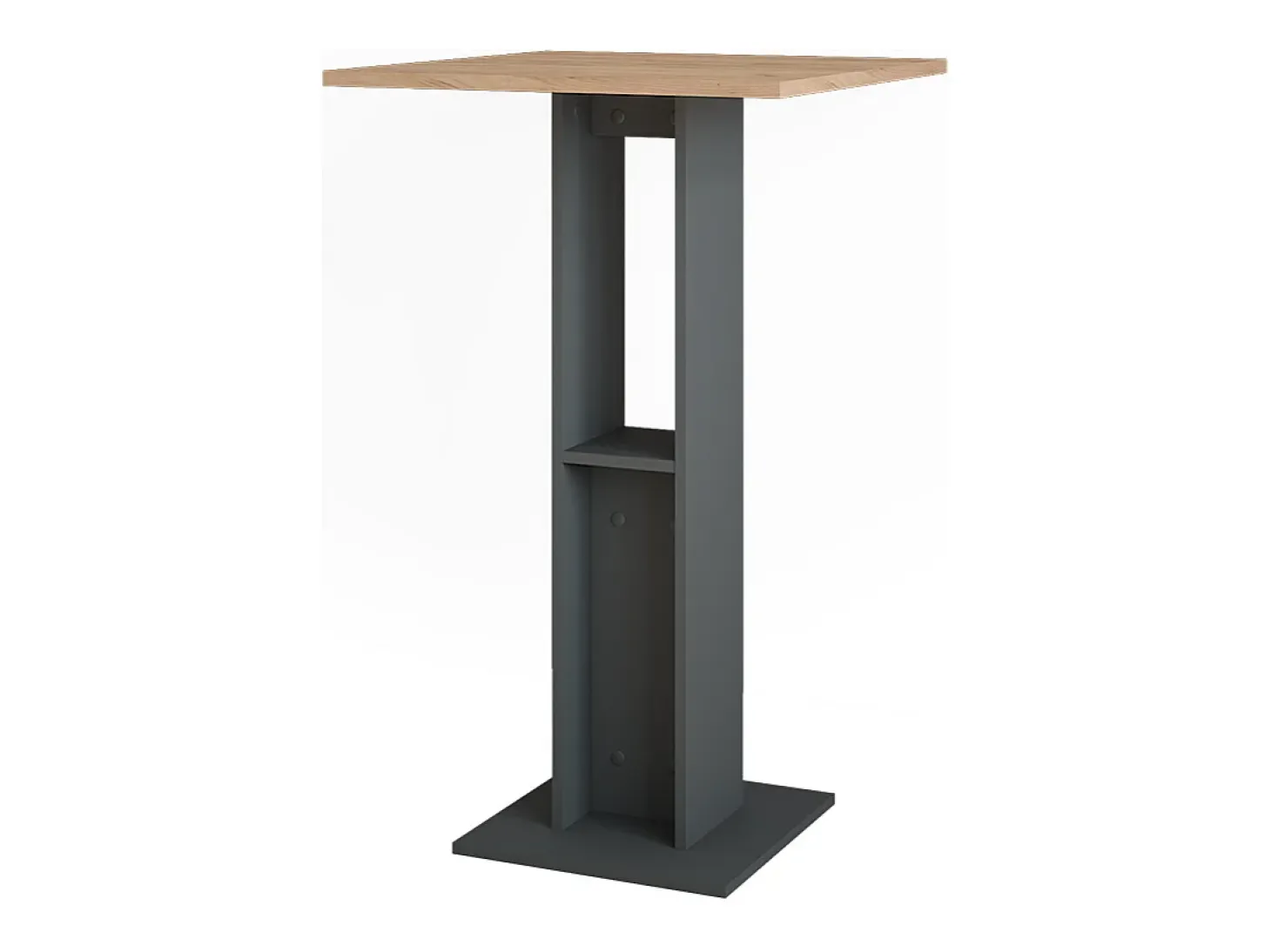 Mesa de bar oro power roble/antracita 65x65x106 repose