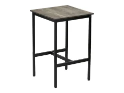 Mesa de Bar SucceBuy, 61 x 61 x 91,4 cm, Mesa Alta de Pub con Estructura Metálica Robusta, Escritorio Alto de Bar de Cócteles Estrecho y Largo, para Cocina, Salón