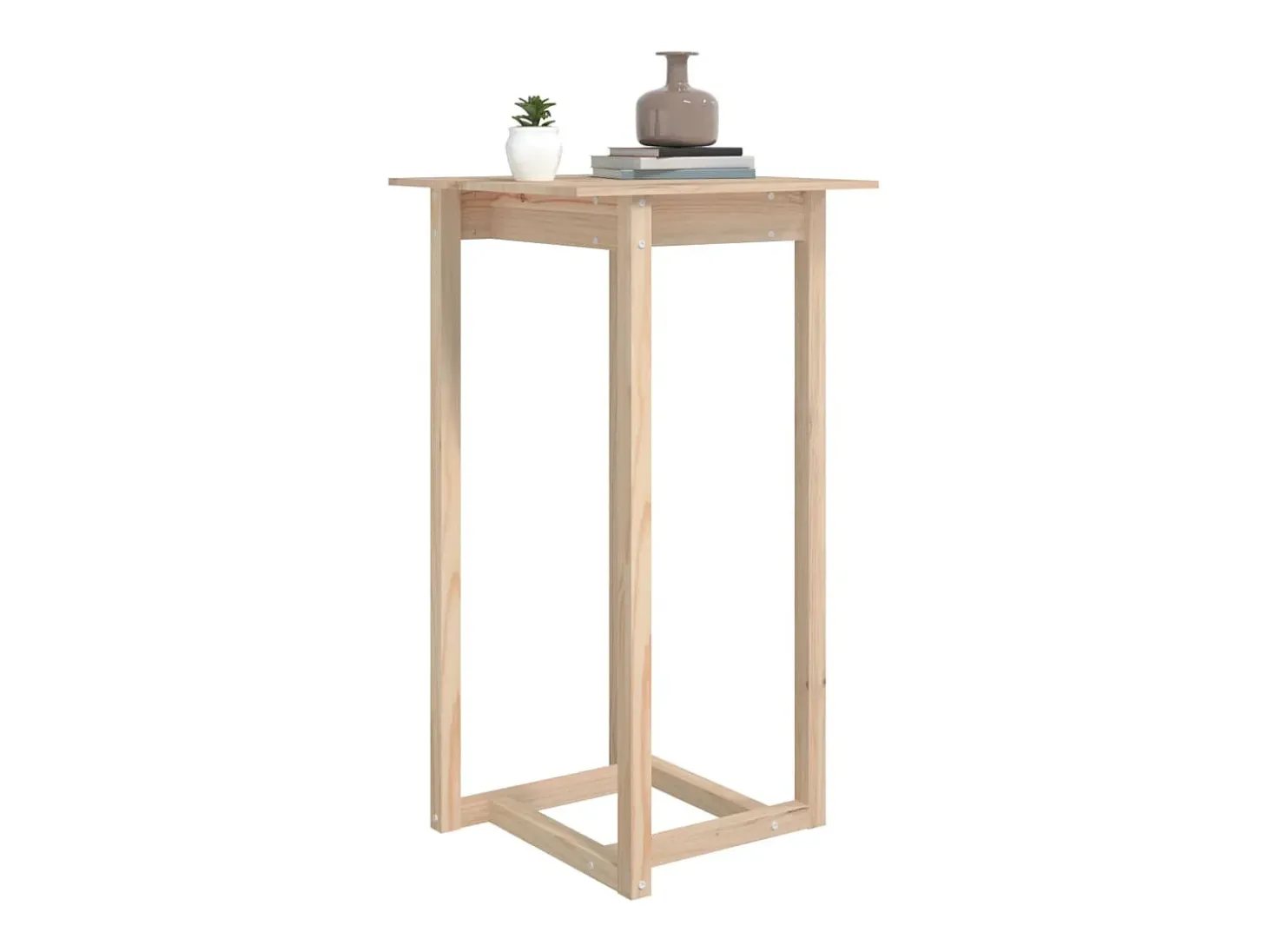 Mesa de bar 60x60x110 cm Madera maciza de pino
