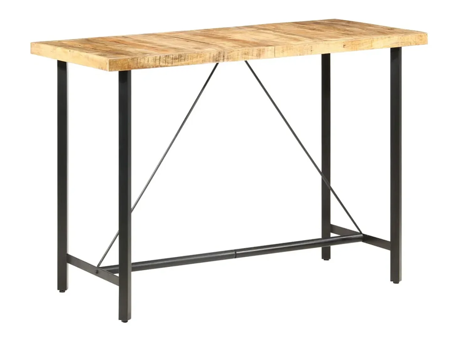 Mesa de bar 150x70x107 cm Madera de mango en bruto