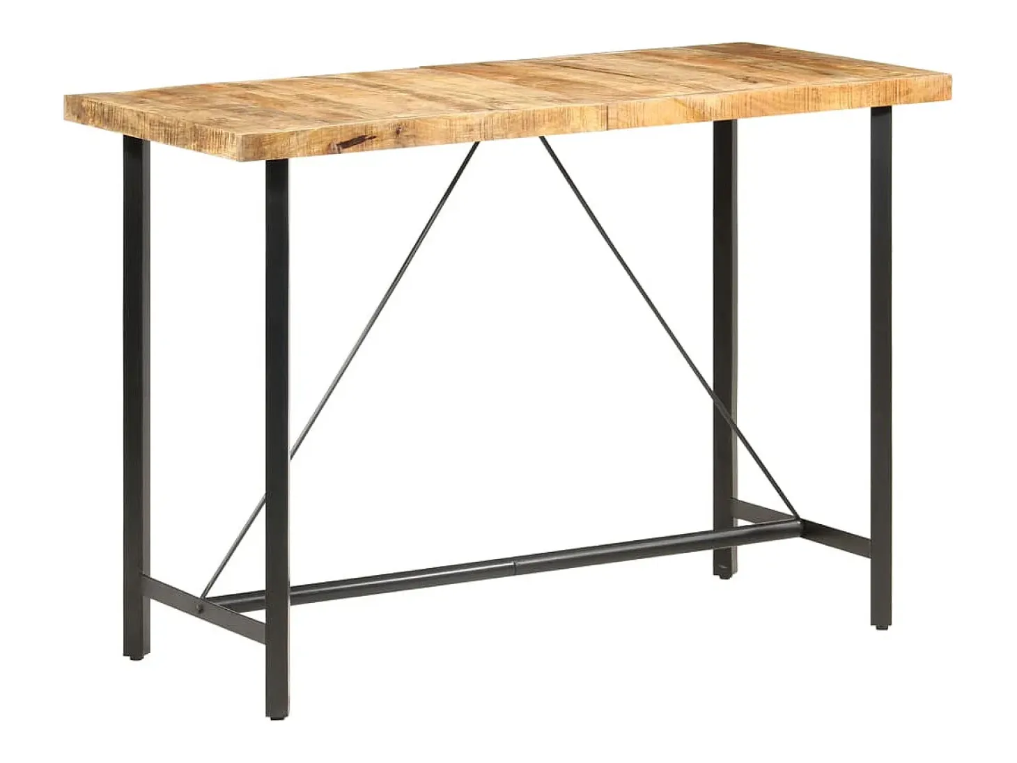 Mesa de bar 150x70x107 cm Madera de mango en bruto
