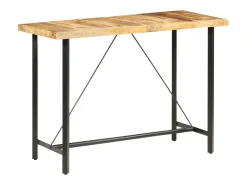 Mesa de bar 150x70x107 cm Madera de mango en bruto