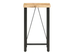 Mesa de bar 60x60x107 cm Madera de mango en bruto