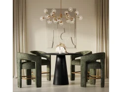 Mesa de bar 114.5x86.5x114.5 cm negra Avola AV2271-45B