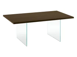 Mesa de billar fija (200 x 100 cm) en roble marrón tratado térmicamente