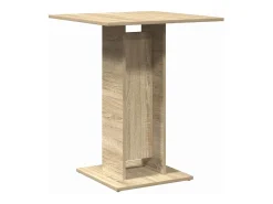 Mesa de bistró contrachapada color roble Sonoma 60x60x75 cm