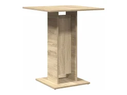 Mesa de bistró contrachapada color roble Sonoma 60x60x75 cm