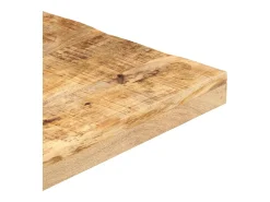 Mesa de bistró cuadrada madera de mango rugosa 50x50x75 cm