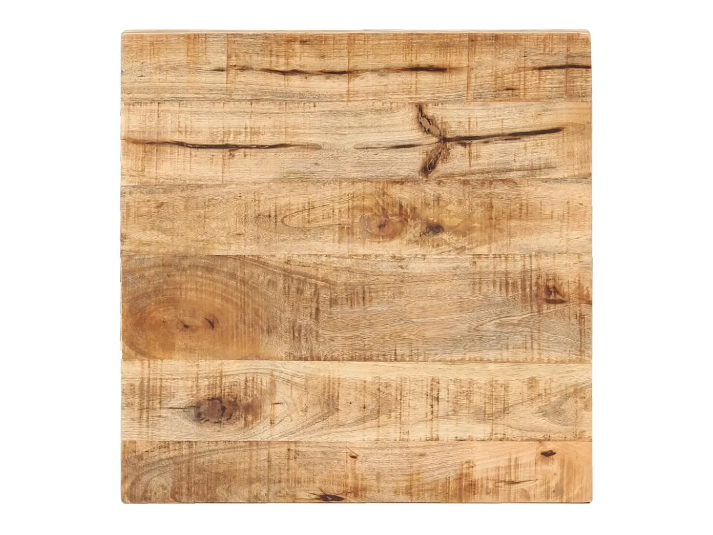 Mesa de bistró cuadrada madera de mango rugosa 50x50x75 cm