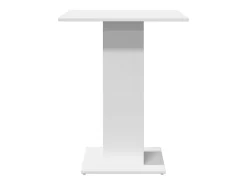 Mesa de bistró de madera contrachapada blanco 60x60x75 cm