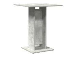 Mesa de bistró de madera contrachapada gris 60x60x75 cm