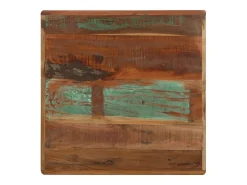 Mesa de bistró de madera maciza reciclada 60x60x76 cm