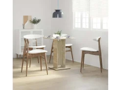 Mesa de bistró de roble Sonoma de 60 x 60 x 75 cm de madera de ingeniería