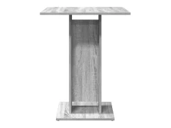 Mesa de bistró madera contrachapada gris Sonoma 60x60x75 cm