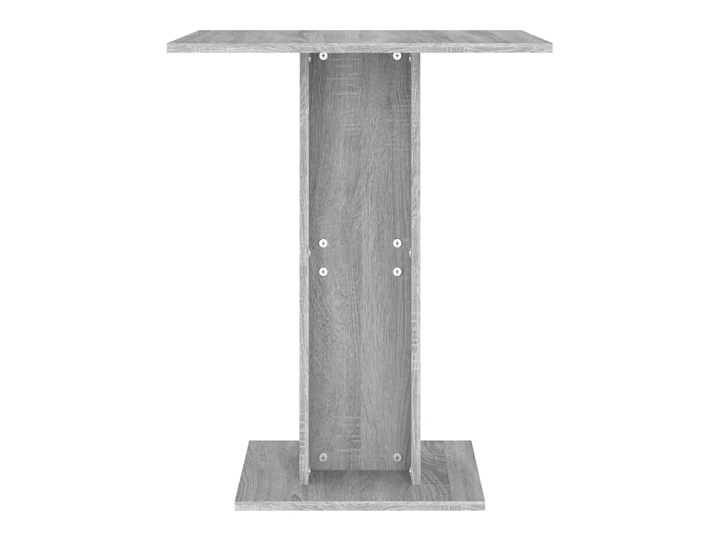 Mesa de bistró madera contrachapada gris Sonoma 60x60x75 cm ES490282