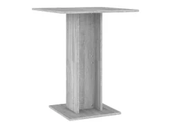 Mesa de bistró madera contrachapada gris Sonoma 60x60x75 cm ES490282