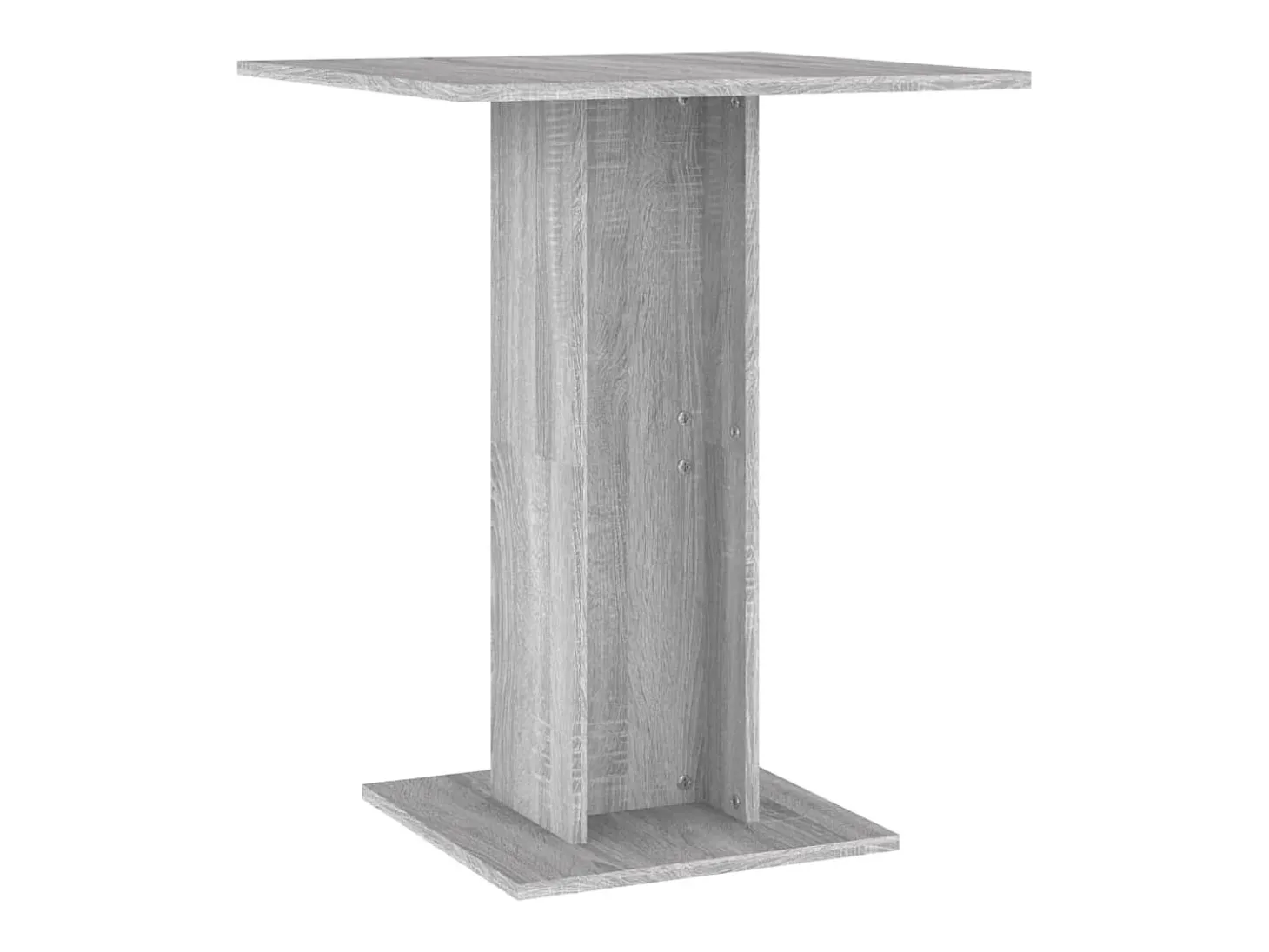 Mesa de bistró madera contrachapada gris Sonoma 60x60x75 cm ES490282