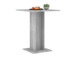 Mesa de bistró madera contrachapada gris Sonoma 60x60x75 cm ES490282