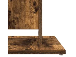 Mesa de bistró madera contrachapada roble ahumado 60x60x75 cm