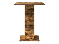Mesa de bistró madera contrachapada roble ahumado 60x60x75 cm