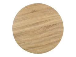 Mesa de bistró marrón claro de MDF de 80 cm