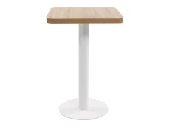 Mesa de bistró marrón claro 50x50 cm MDF