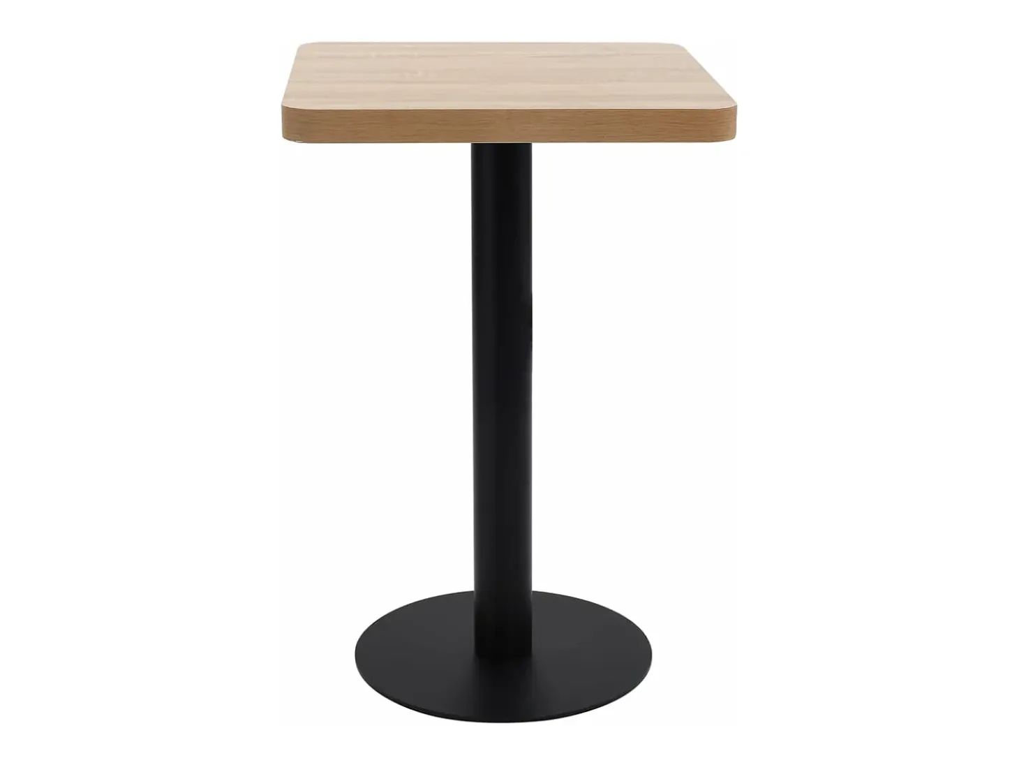 Mesa de bistró MDF marrón claro 50x50 cm