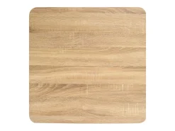 Mesa de bistró MDF marrón claro 60x60 cm