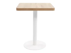 Mesa de bistró MDF marrón claro 60x60 cm