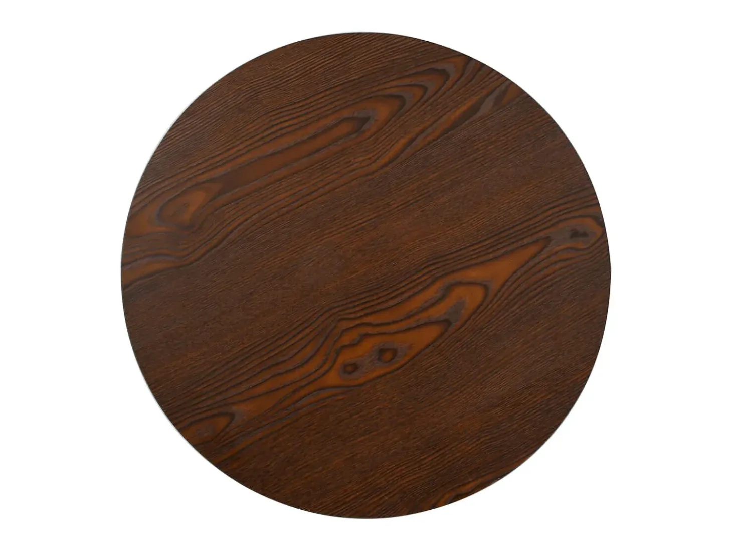 Mesa de bistró MDF marrón oscuro 50 cm
