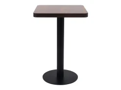Mesa de bistró MDF marrón oscuro 50x50 cm ES237981